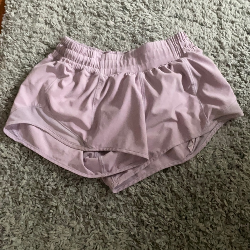 Purple lululemon shorts